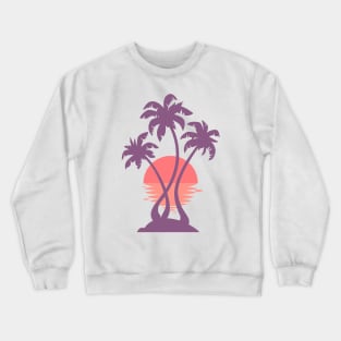 3 Palm Sunset Crewneck Sweatshirt